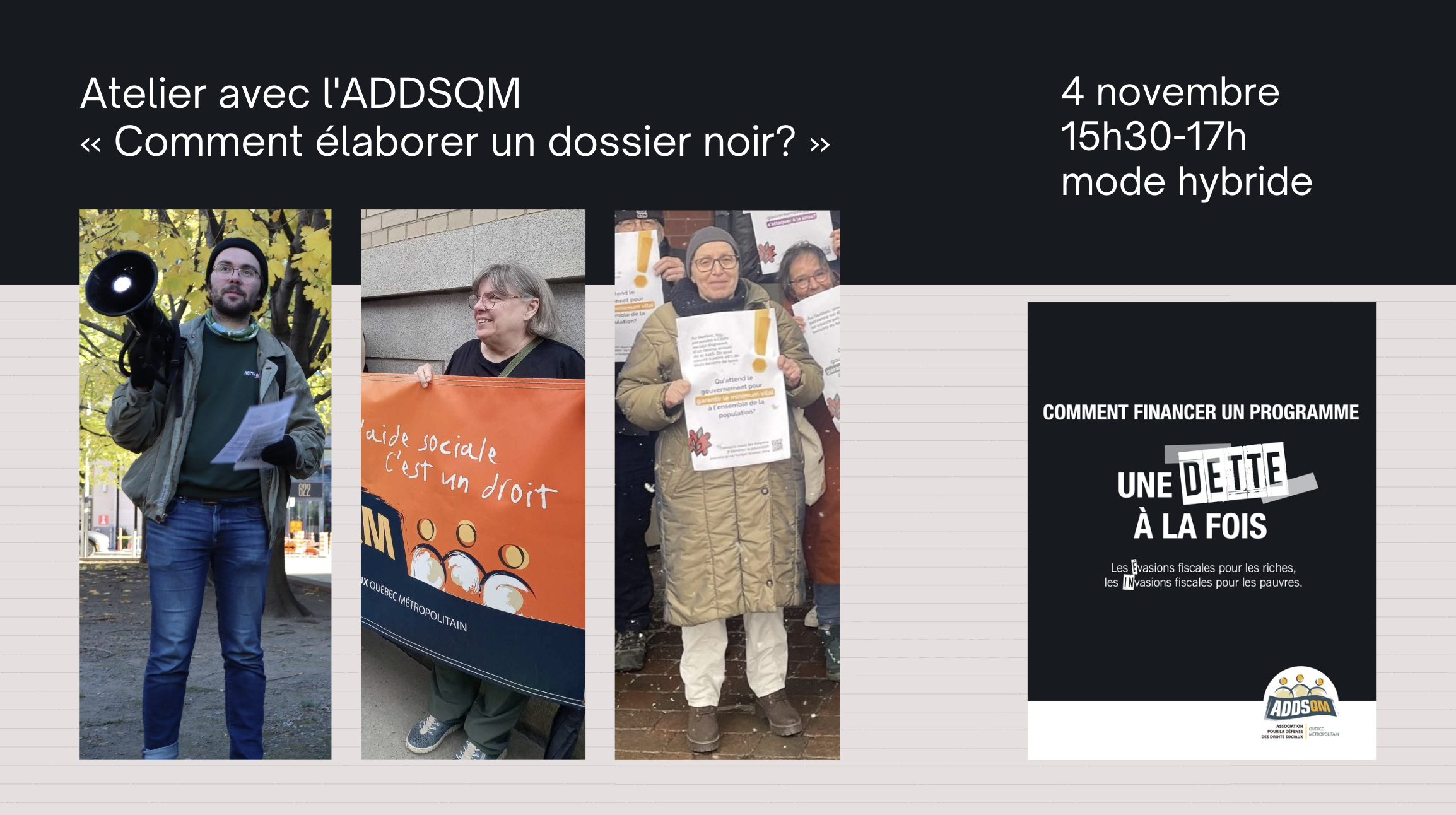 Atelier dossier noir