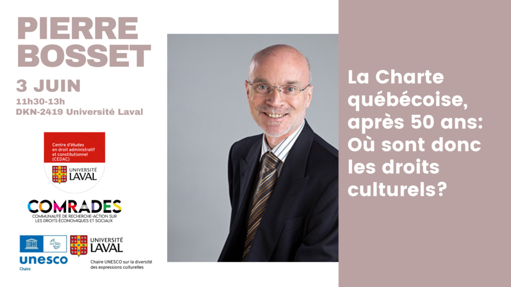 Pierre Bosset droits culturels